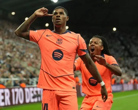 Striker spoils the Magpies' important occasion and claims: ‘I’m evolving at the Catalan club’